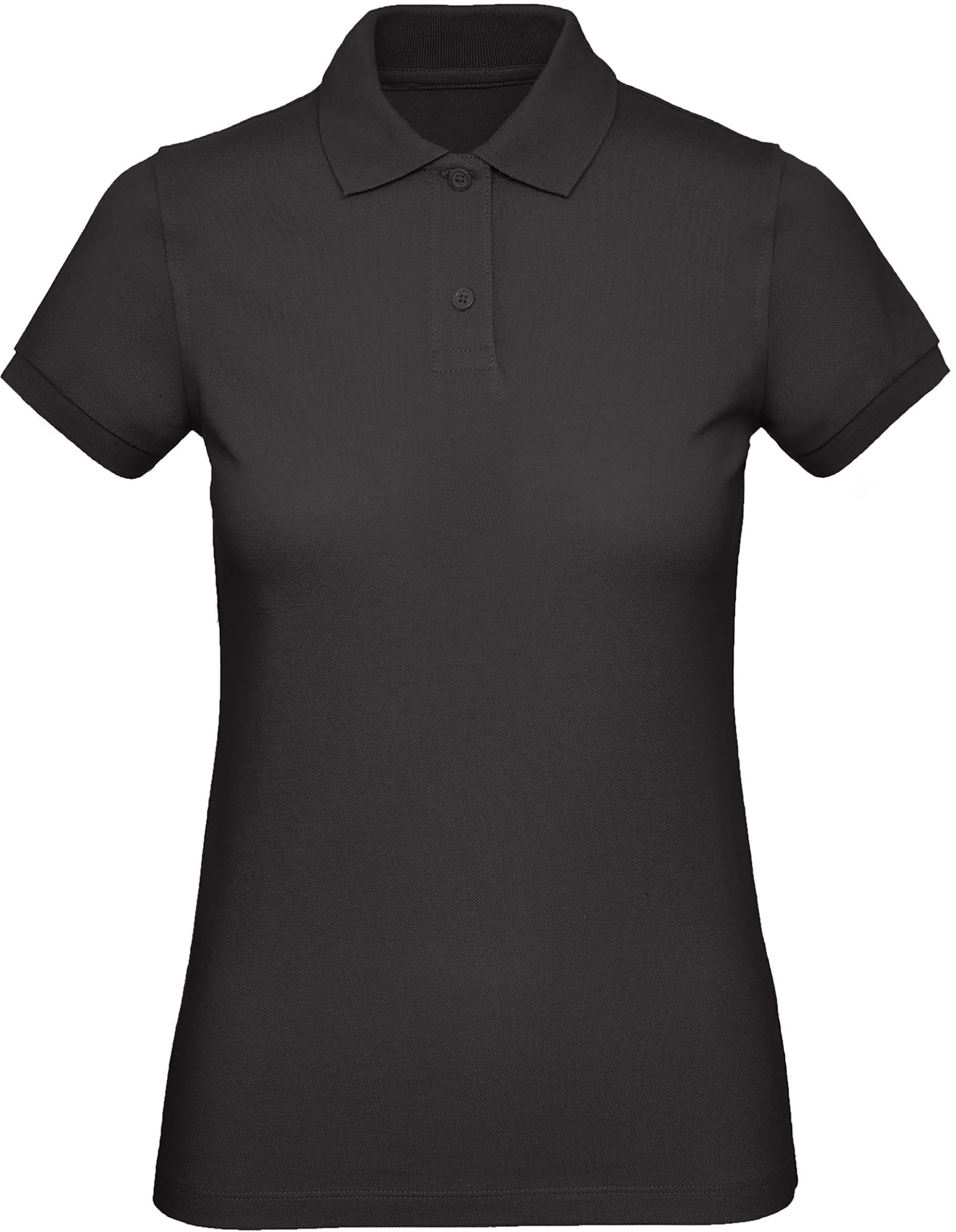 Polo bio femme Black, à personnaliser avec le logo de votre club. Polo bio femme Black