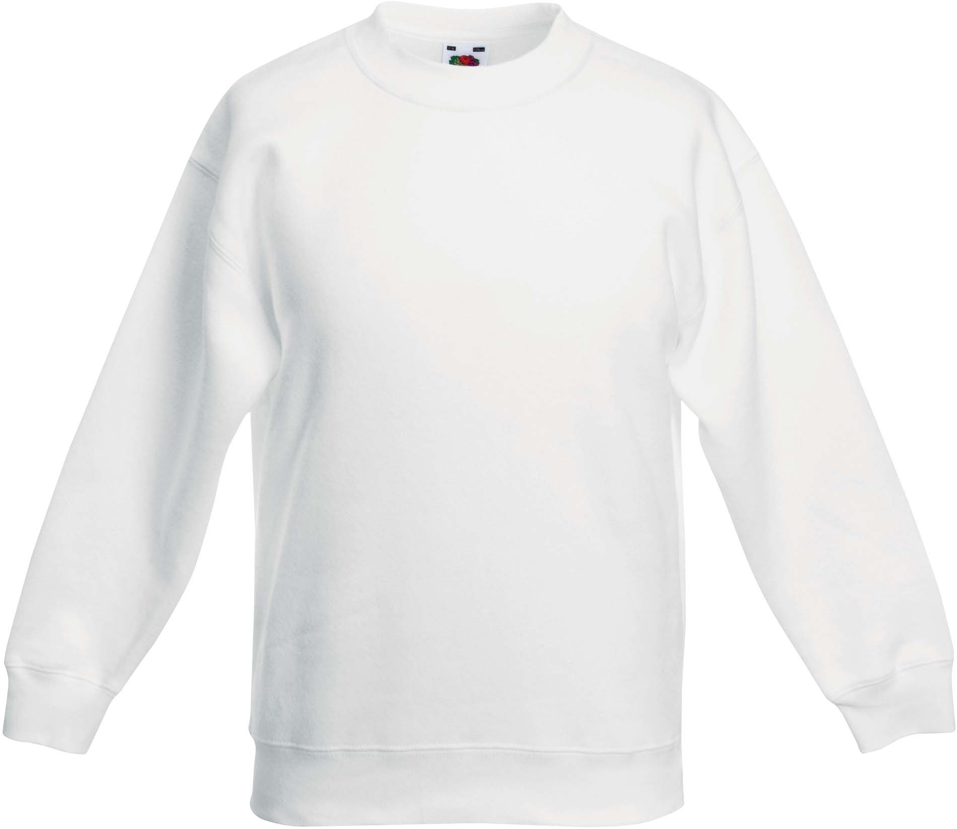 Sweat-Shirt col rond enfant classic Blanc White, à personnaliser avec le logo de votre club. Sweat-Shirt col rond enfant classic Blanc White