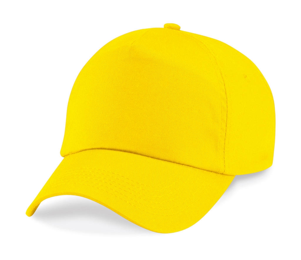 Original 5 Panel Cap Yellow Jaune, à personnaliser avec le logo de votre club. Original 5 Panel Cap Yellow Jaune