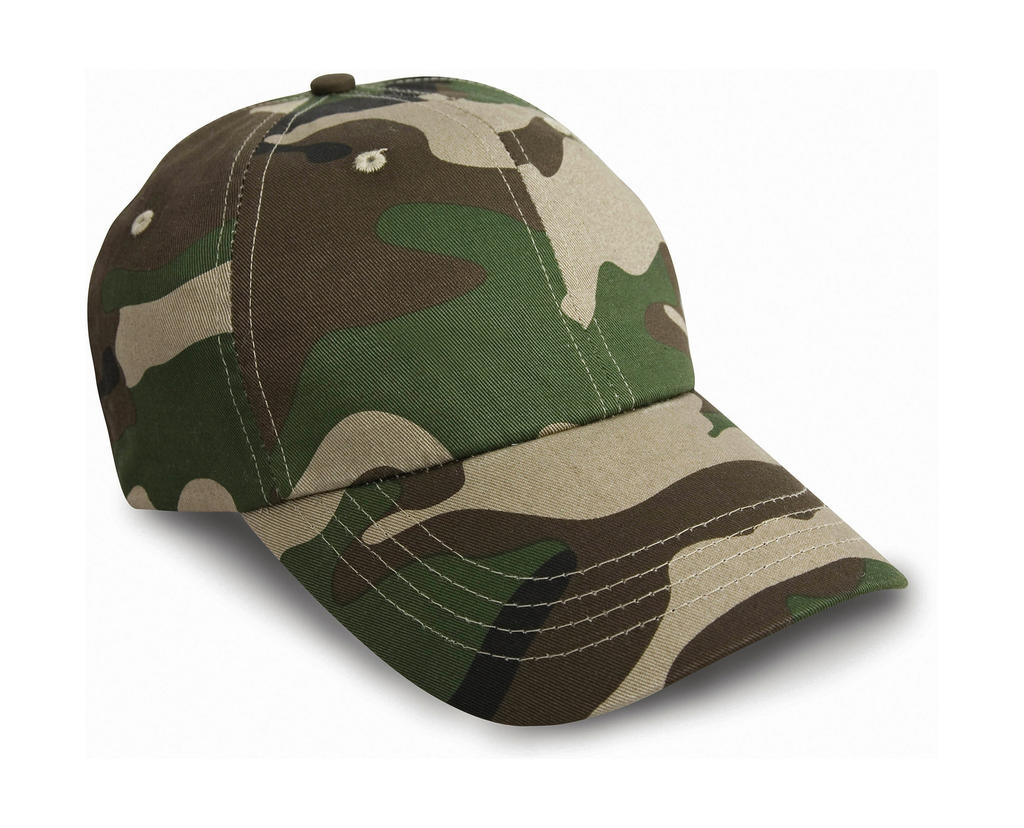Heavy Cotton Drill Cap Olive Camo Vert, à personnaliser avec le logo de votre club. Heavy Cotton Drill Cap Olive Camo Vert