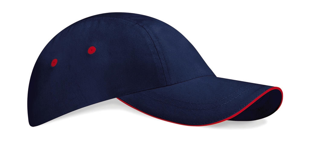 Low Profile Sports Cap French Navy/Classic Red Bleu, à personnaliser avec le logo de votre club. Low Profile Sports Cap French Navy/Classic Red Bleu