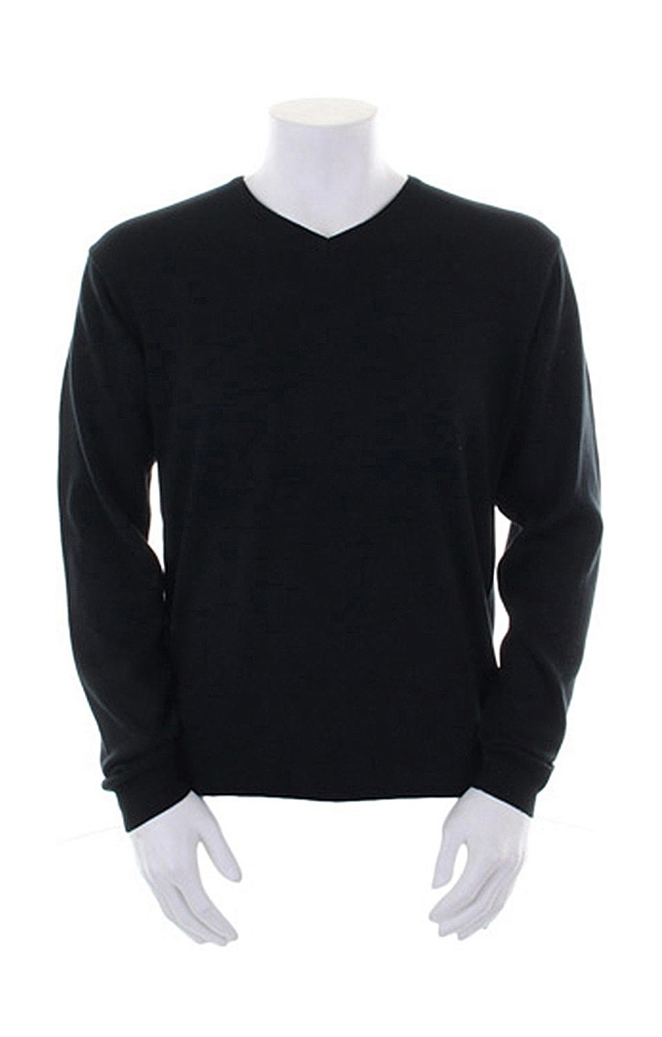 Arundel V-Neck Sweater Black Noir, à personnaliser avec le logo de votre club. Arundel V-Neck Sweater Black Noir