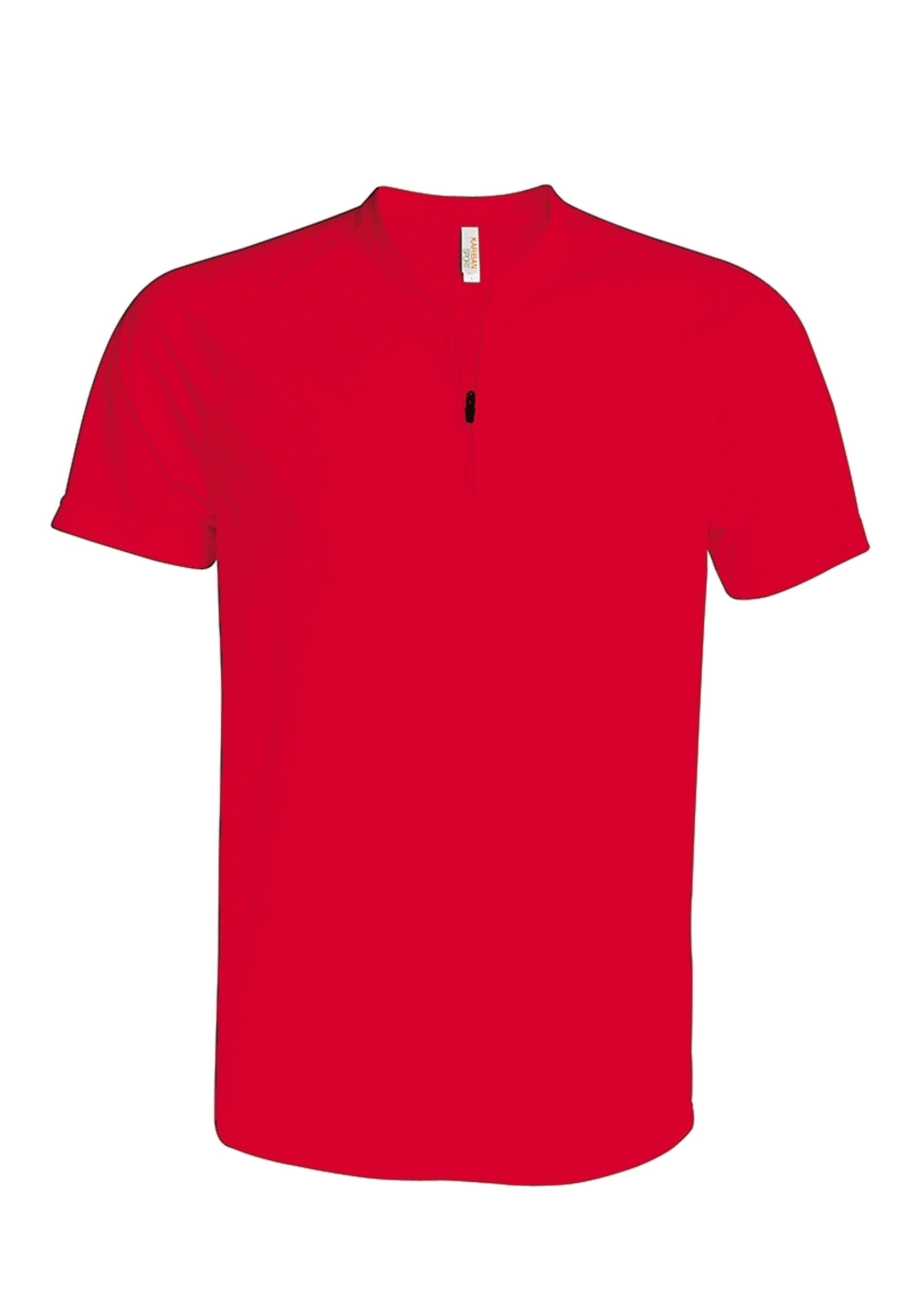 T-SHIRT SPORT QUART ZIP Red Rouge, à personnaliser avec le logo de votre club. T-SHIRT SPORT QUART ZIP Red Rouge