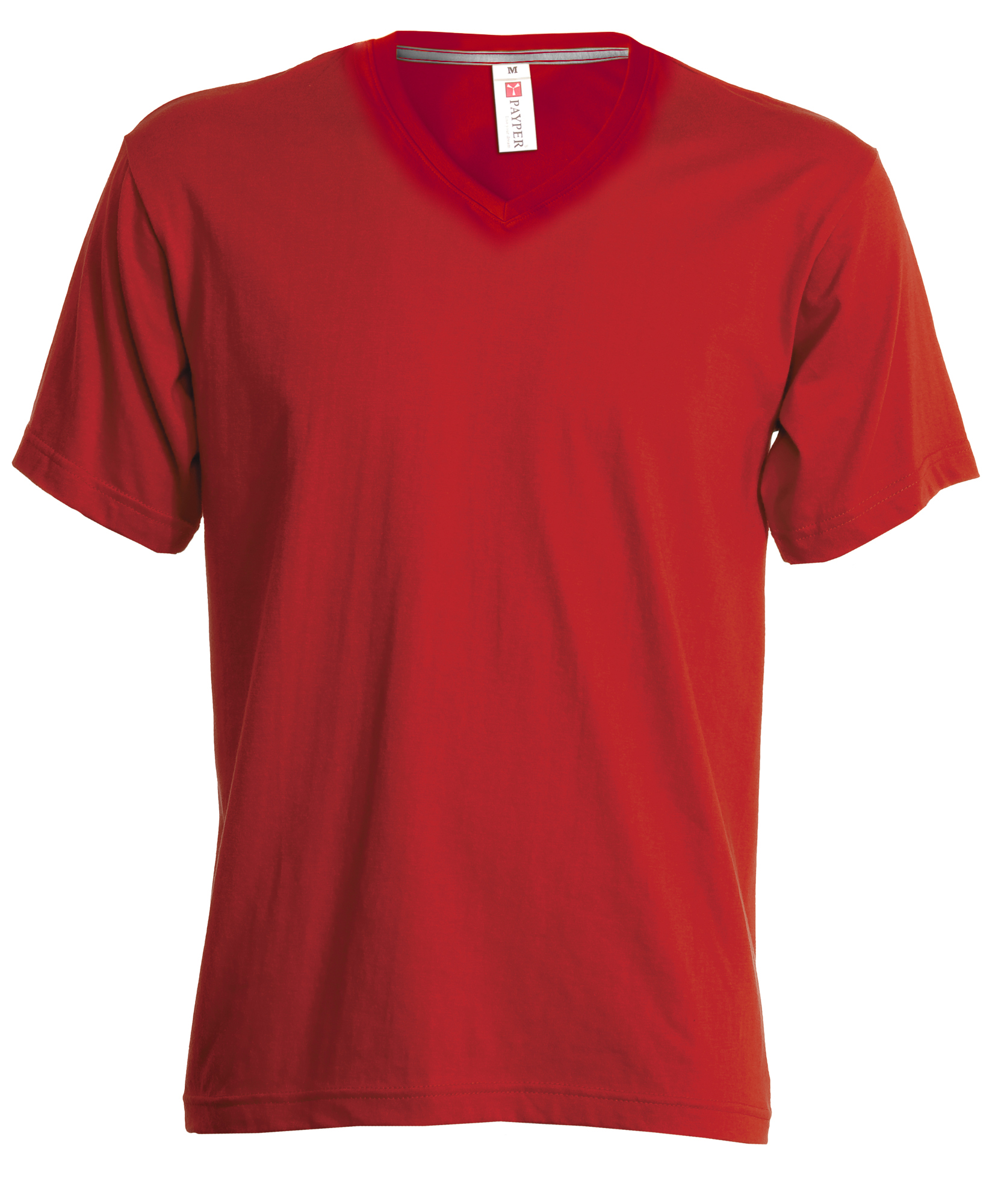 Tshirt V NECK - ROUGE imprimé et personnalisé pour votre entreprise ...