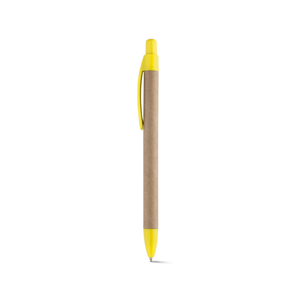 REMI. Stylo à bille. Jaune Jaune, à personnaliser avec le logo de votre club. REMI. Stylo à bille. Jaune Jaune