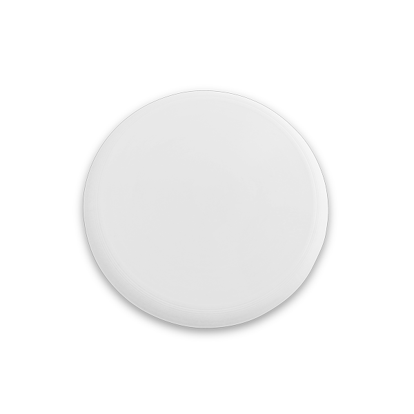 Frisbee. Blanc Blanc, à personnaliser avec le logo de votre club. Frisbee. Blanc Blanc