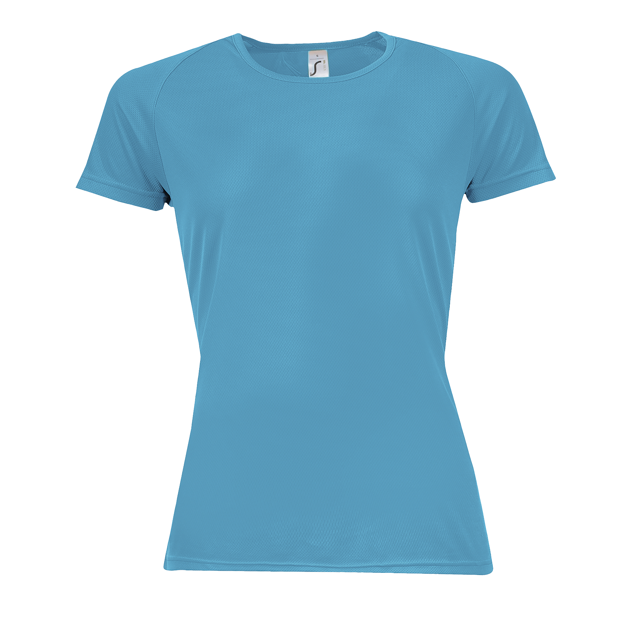 TEE-SHIRT FEMME MANCHES RAGLAN SPORTY WOMEN Aqua Bleu           