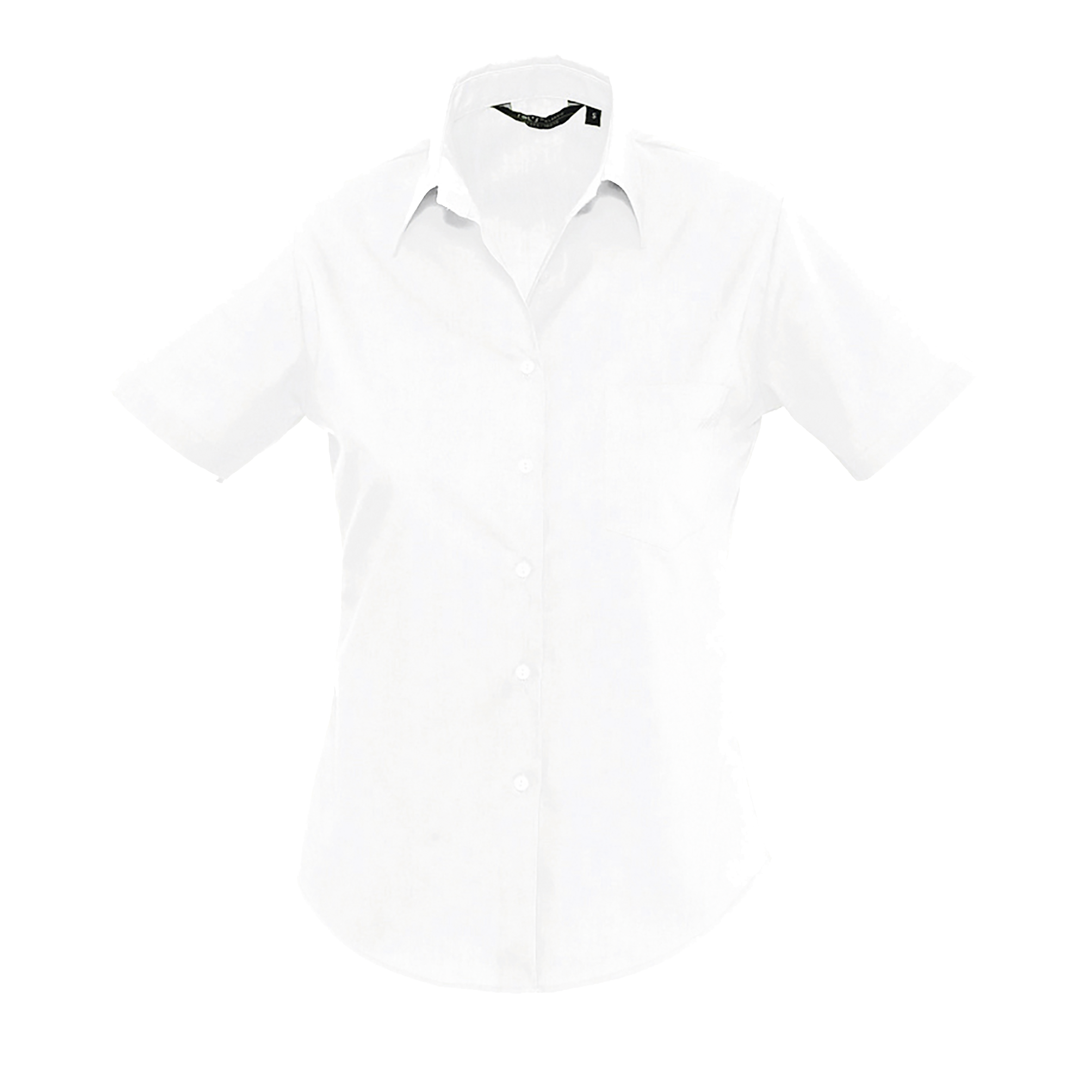 CHEMISE FEMME POPELINE MANCHES COURTES ESCAPE Blanc Blanc