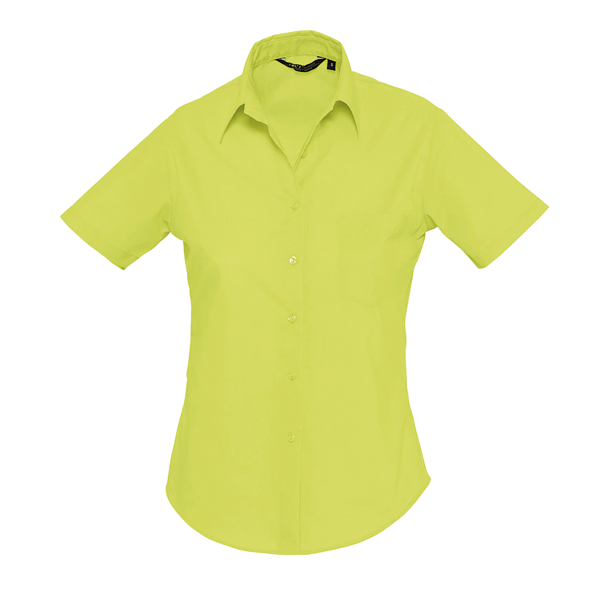 CHEMISE FEMME POPELINE MANCHES COURTES ESCAPE Vert pomme Vert           
