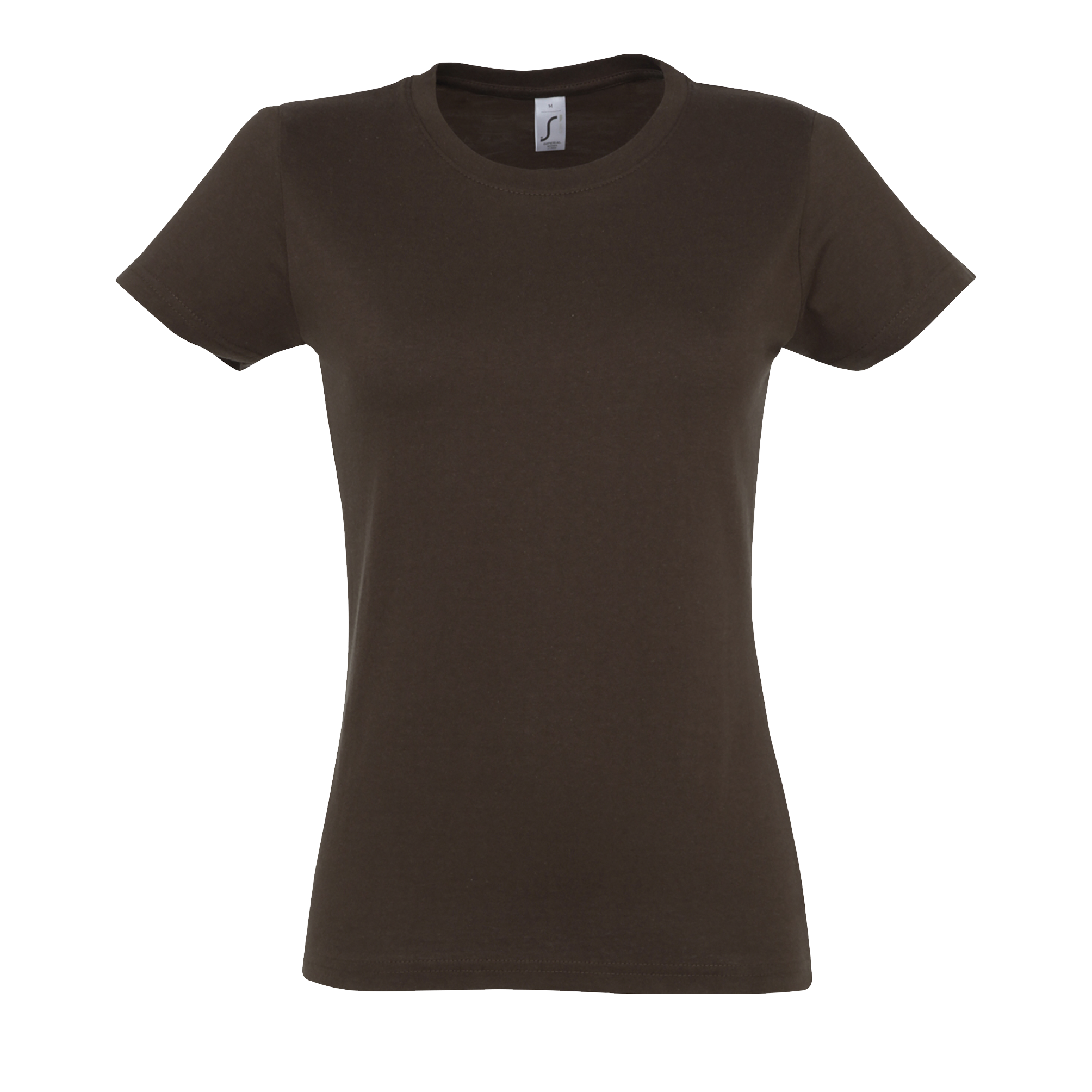 TEE-SHIRT FEMME COL ROND IMPERIAL WOMEN Chocolat Marron , à personnaliser avec le logo de votre club. TEE-SHIRT FEMME COL ROND IMPERIAL WOMEN Chocolat Marron