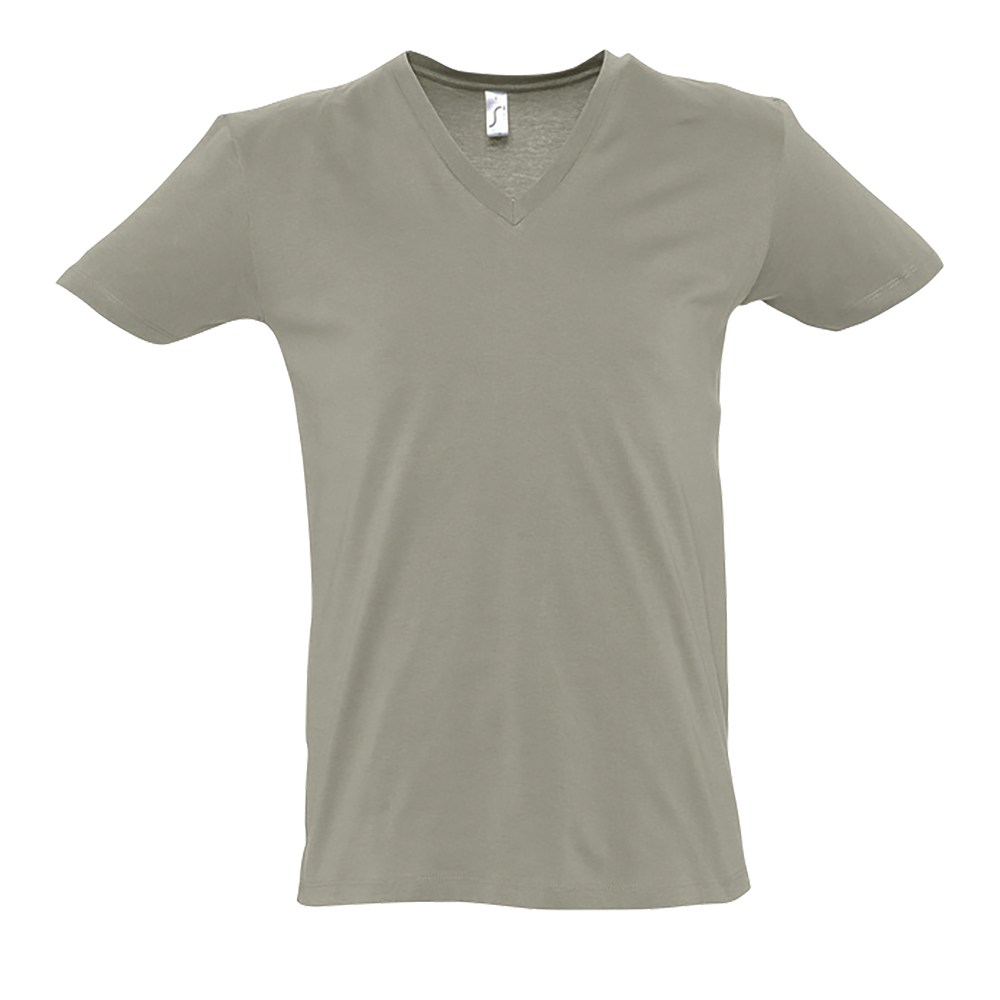 TEE-SHIRT HOMME COL “V’’ PROFOND MASTER Kaki Vert           
