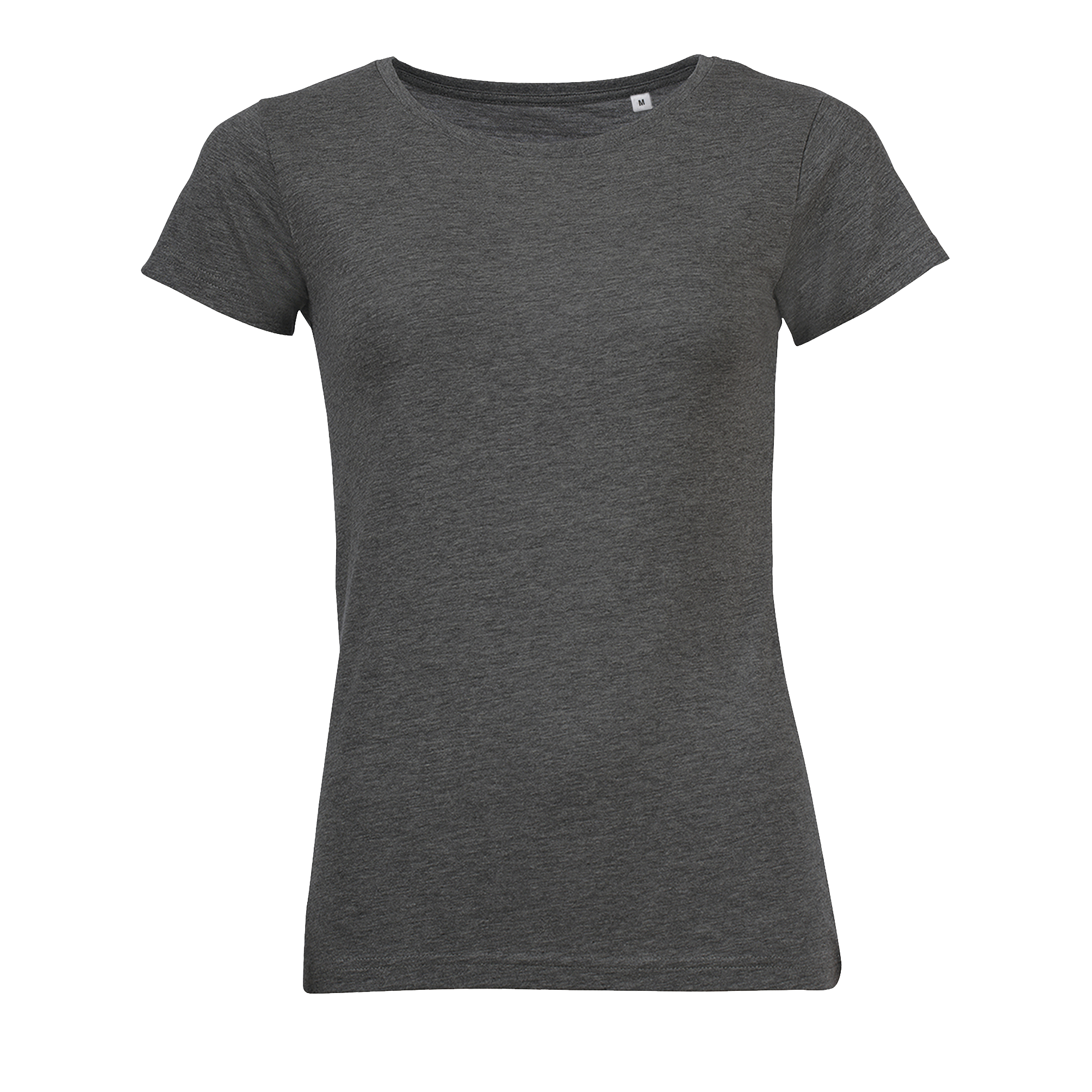 TEE-SHIRT FEMME COL ROND MIXED WOMEN Anthracite chin Gris           
