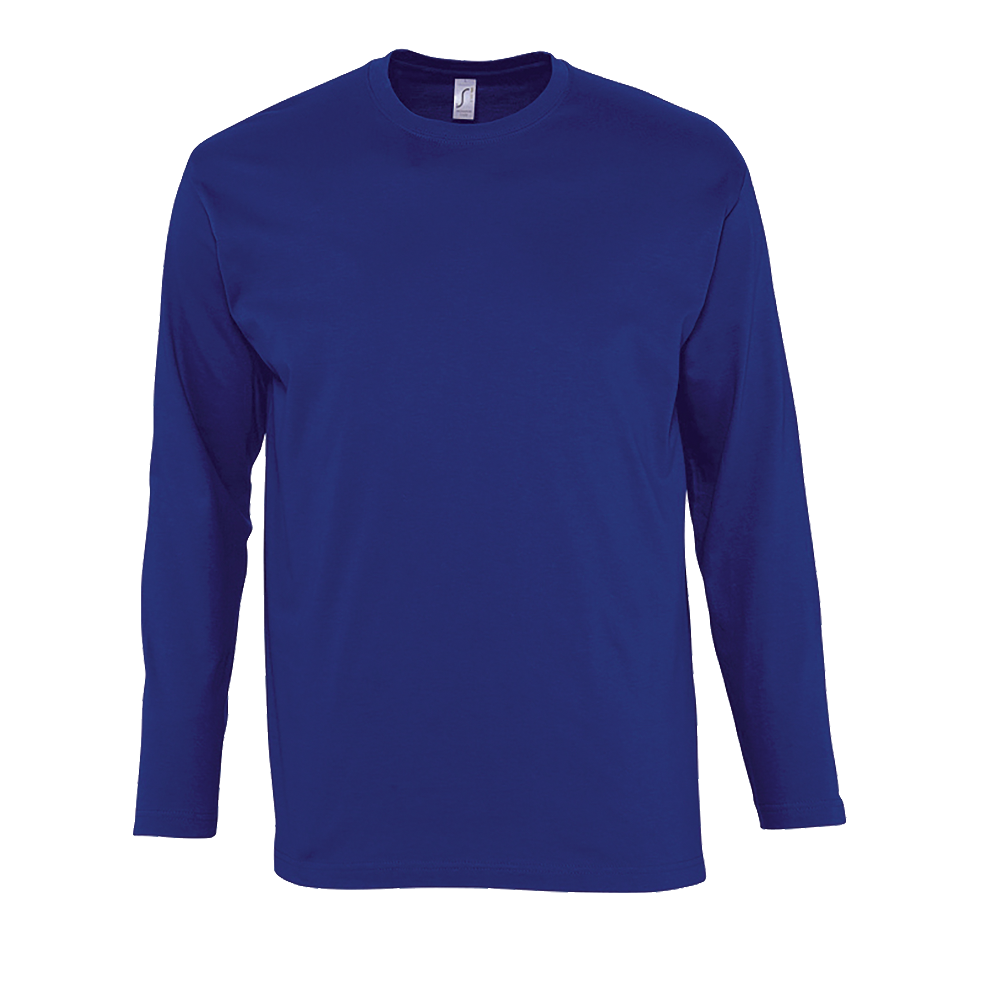 TEE-SHIRT HOMME COL ROND MANCHES LONGUES MONARCH Outremer Bleu           