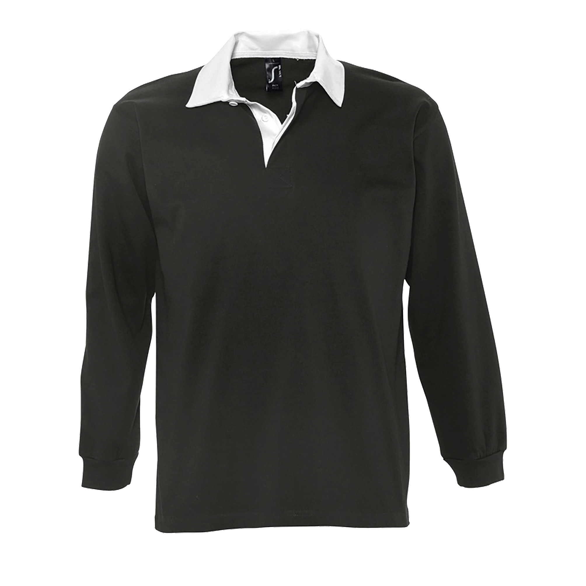 POLO RUGBY HOMME BICOLORE PACK Noir Noir , à personnaliser avec le logo de votre club. POLO RUGBY HOMME BICOLORE PACK Noir Noir