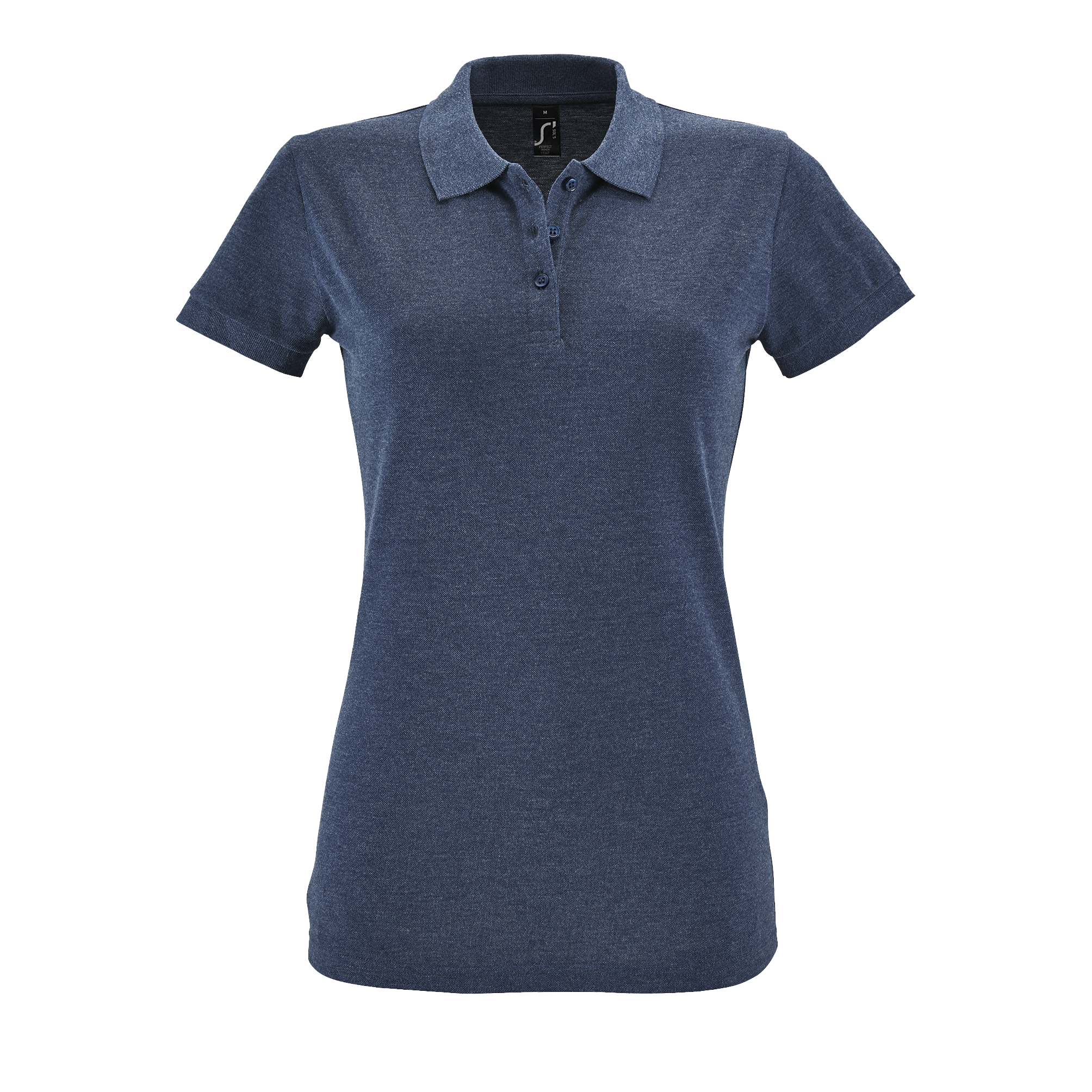 POLO FEMME PERFECT WOMEN DENIM CHINE, à personnaliser avec le logo de votre club. POLO FEMME PERFECT WOMEN DENIM CHINE
