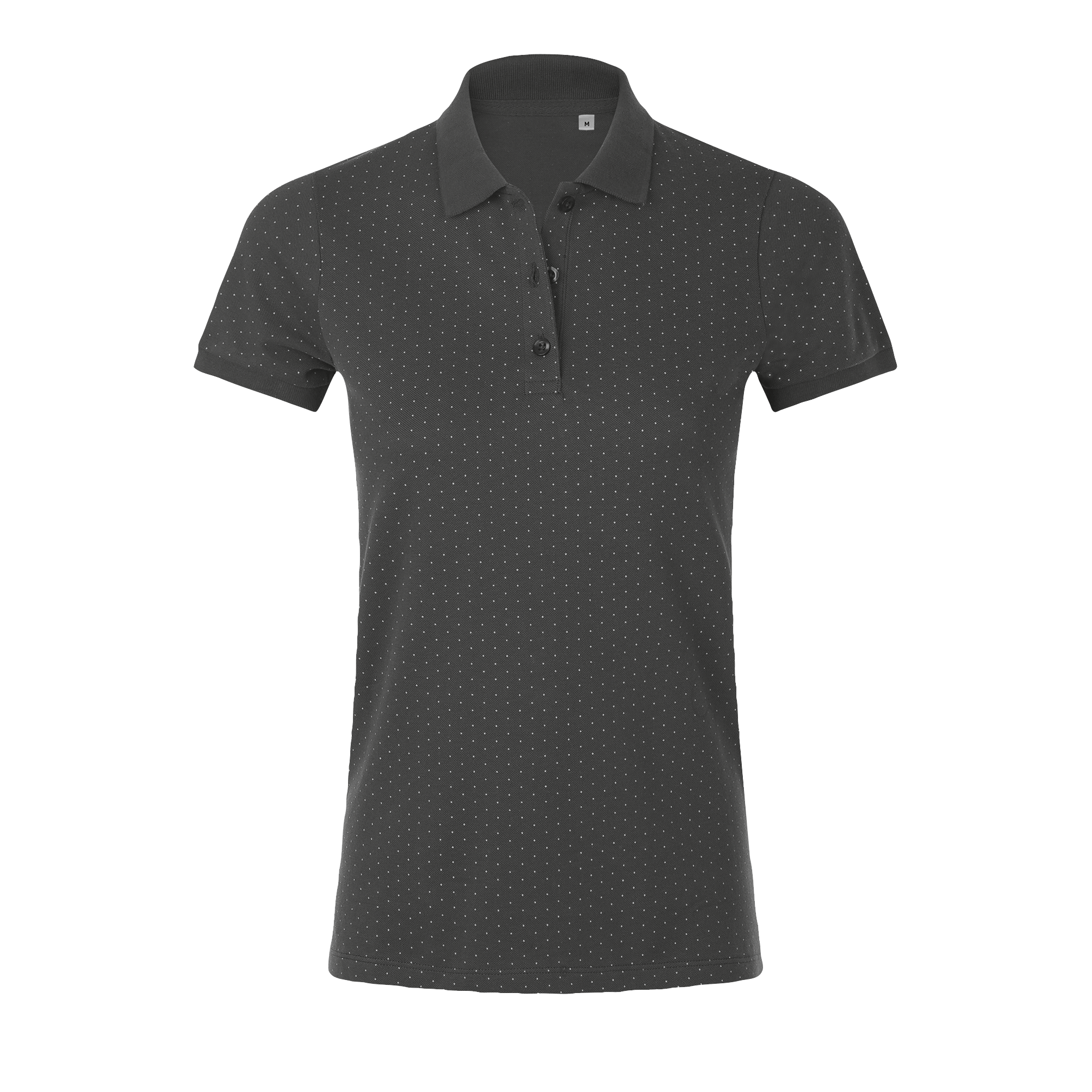 POLO FEMME À POIS BRANDY WOMEN Gris fonc Gris           , à personnaliser avec le logo de votre club. POLO FEMME À POIS BRANDY WOMEN Gris fonc Gris