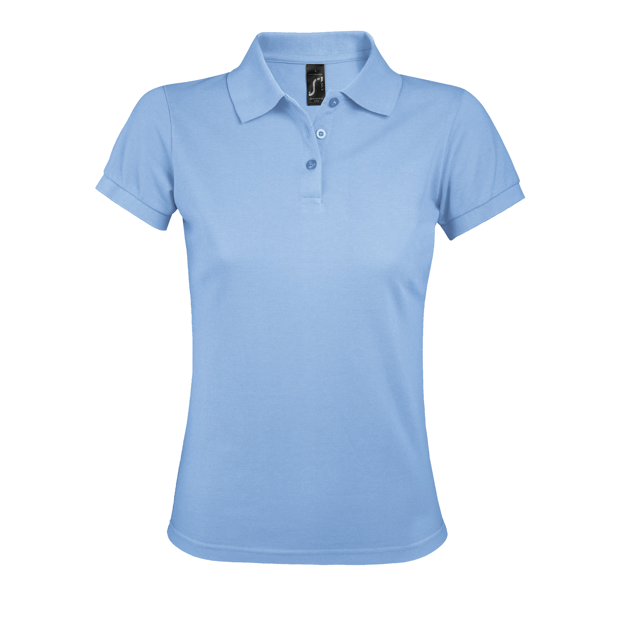 POLO FEMME POLYCOTON PRIME WOMEN Ciel Bleu , à personnaliser avec le logo de votre club. POLO FEMME POLYCOTON PRIME WOMEN Ciel Bleu