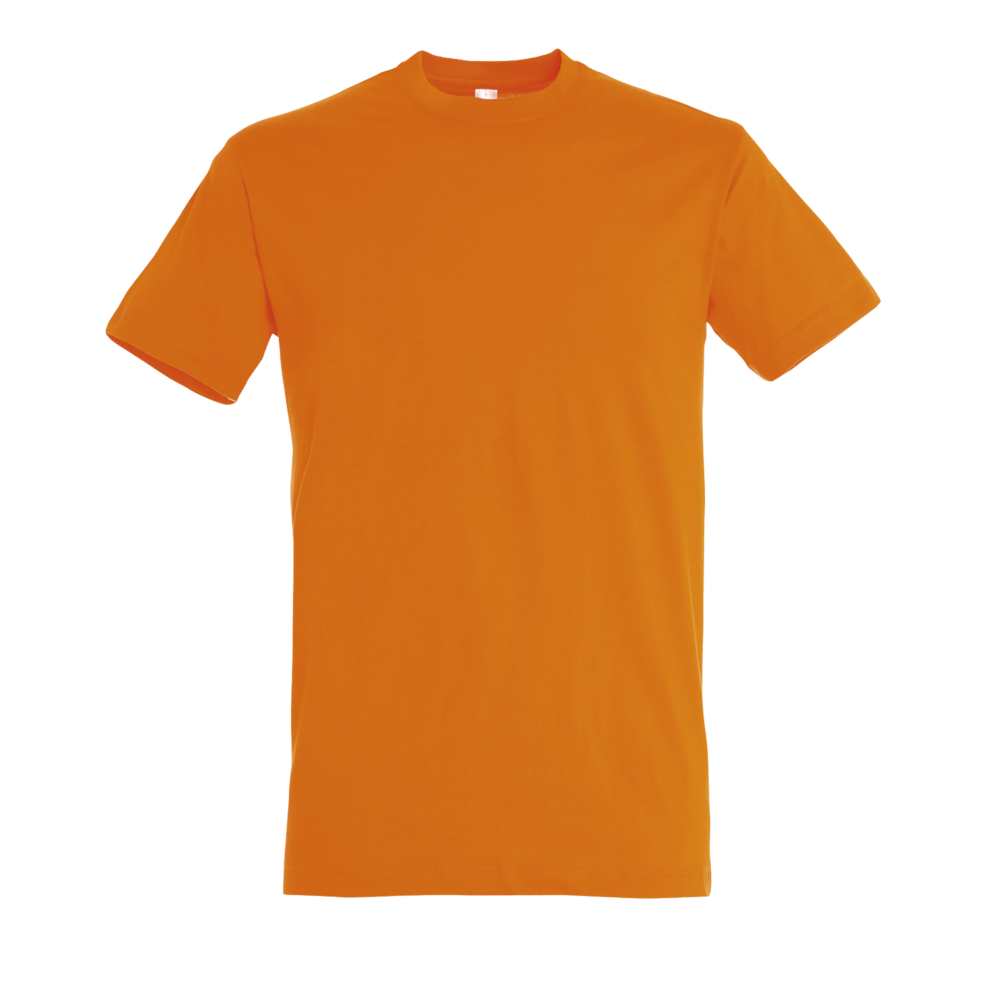 TEE-SHIRT UNISEXE COL ROND REGENT Orange Orange , à personnaliser avec le logo de votre club. TEE-SHIRT UNISEXE COL ROND REGENT Orange Orange