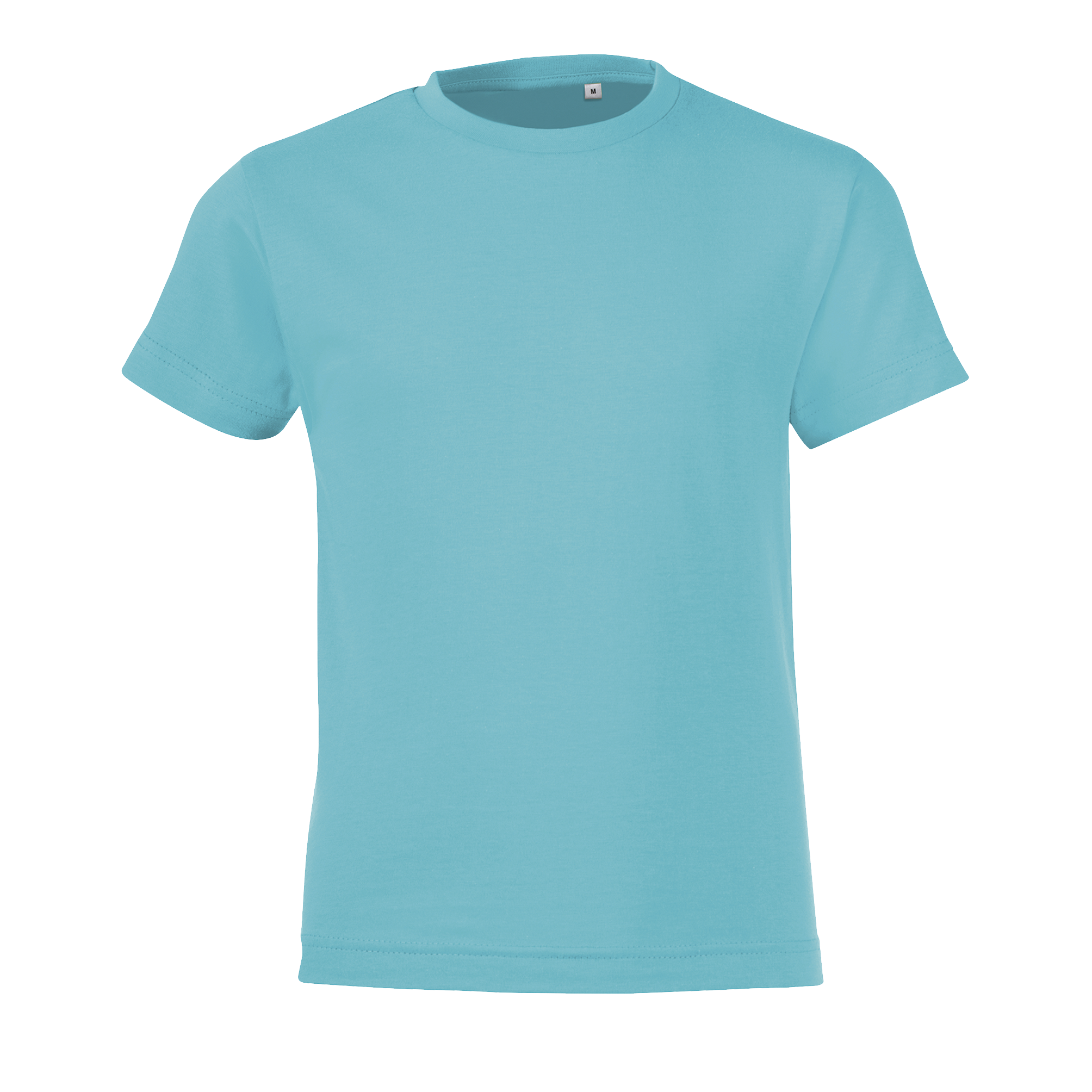 TEE-SHIRT ENFANT COL ROND REGENT FIT KIDS Bleu atoll Bleu           