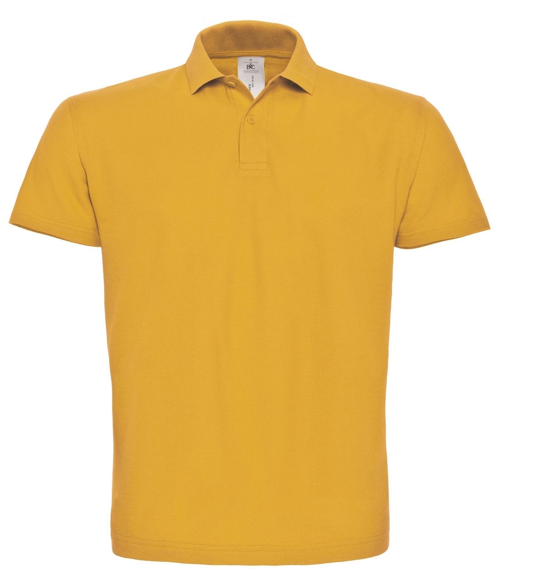 Polo piqué ID.001 Homme Chili Gold Jaune, à personnaliser avec le logo de votre club. Polo piqué ID.001 Homme Chili Gold Jaune