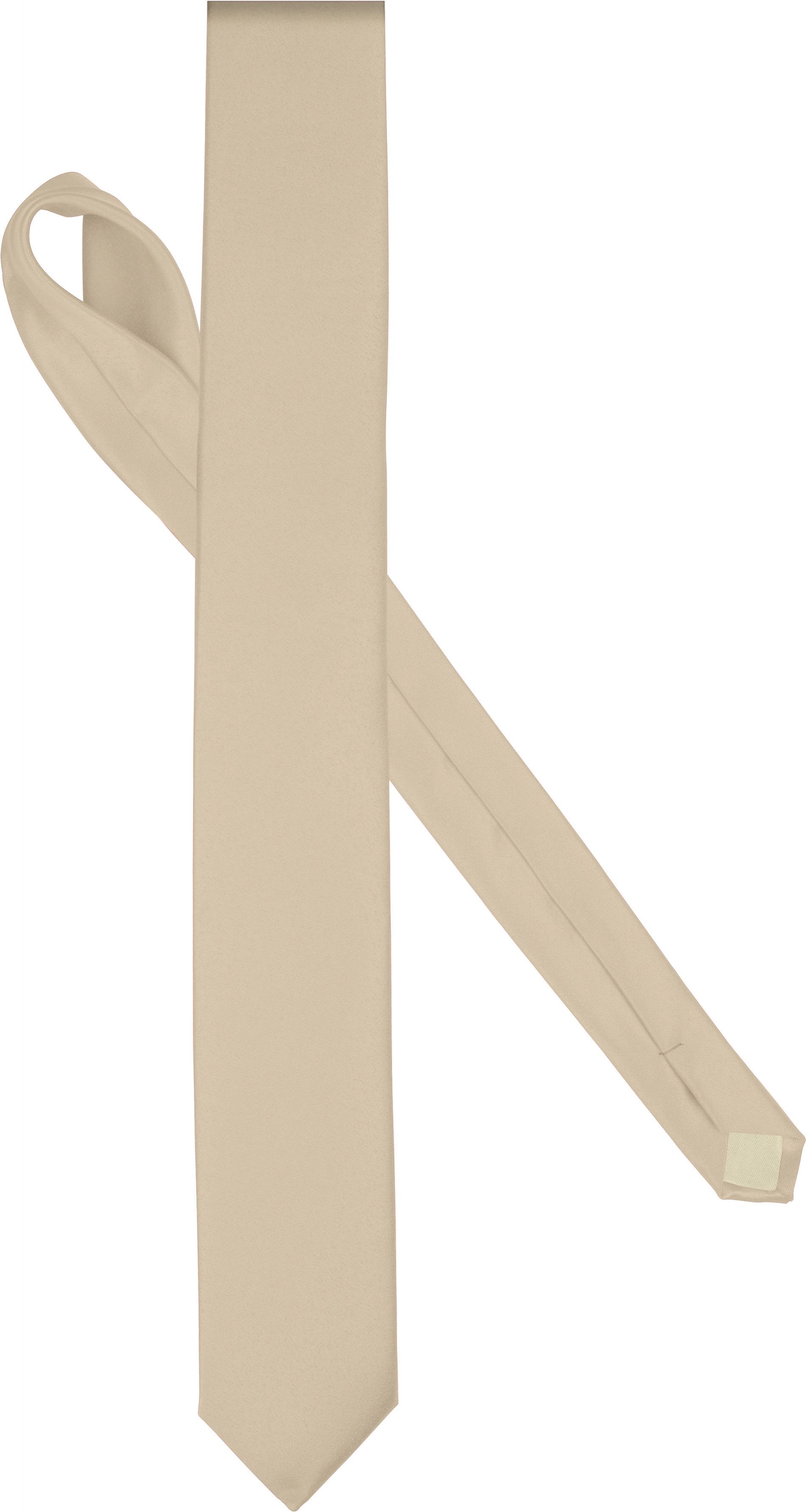 CRAVATE FINE Natural Beige, à personnaliser avec le logo de votre club. CRAVATE FINE Natural Beige