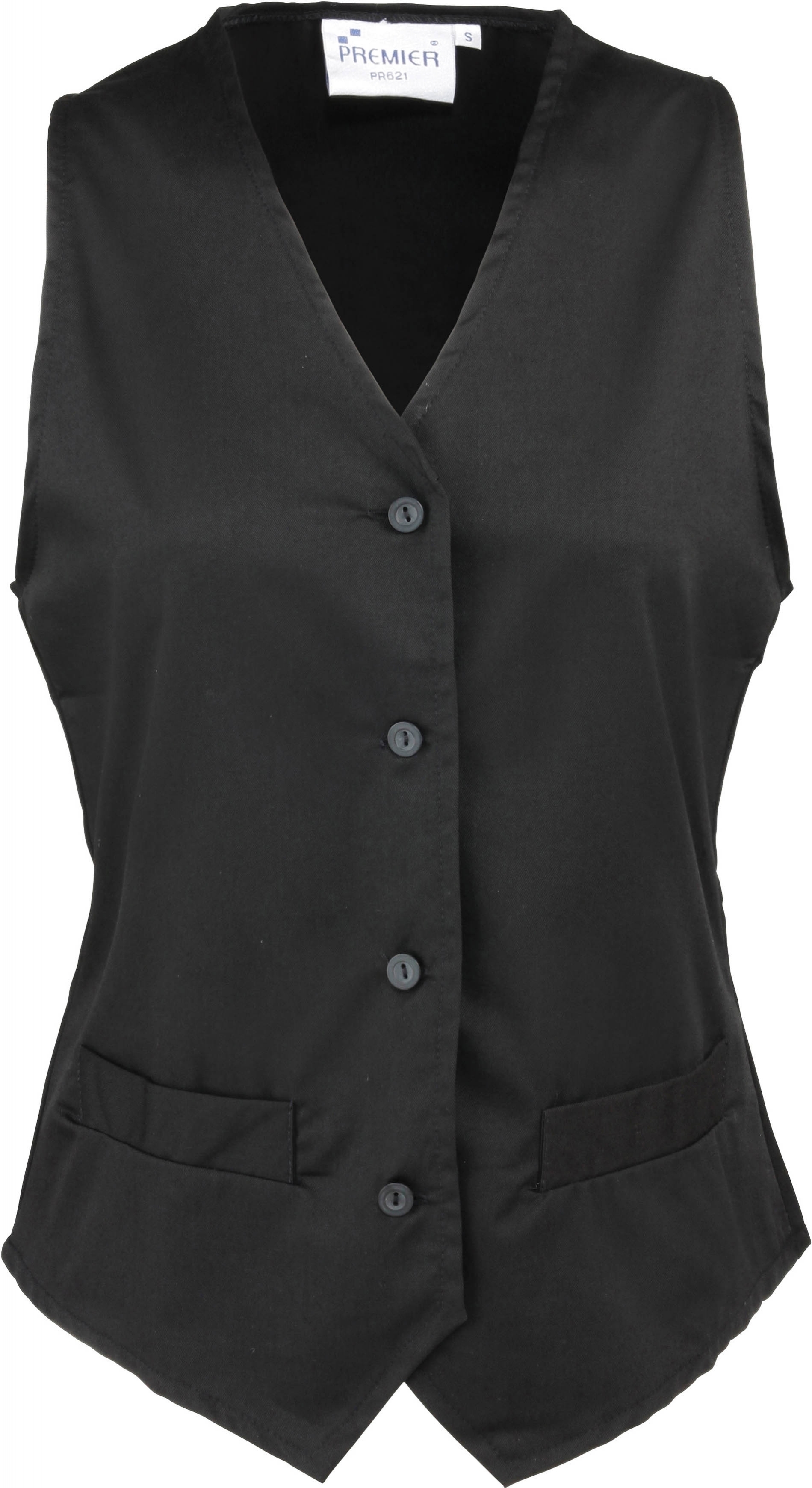 Gilet dhôtellerie Femme Black* Noir, à personnaliser avec le logo de votre club. Gilet dhôtellerie Femme Black* Noir
