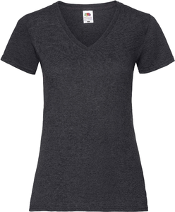 T-SHIRT FEMME COL V VALUEWEIGHT (61-398-0)