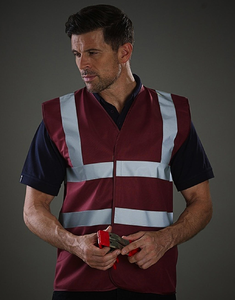 Hi Vis 2 Band & Brace Waistcoat