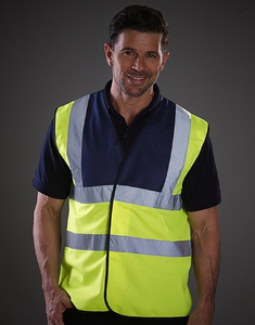 Hi Vis 2 Band & Brace Waistcoat
