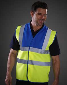 Hi Vis 2 Band & Brace Waistcoat