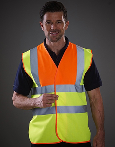 Hi Vis 2 Band & Brace Waistcoat