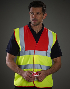 Hi Vis 2 Band & Brace Waistcoat