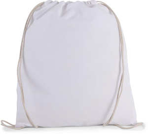 Petit sac ? dos en coton bio avec cordelettes