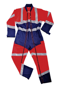 Combinaison 2 ZIP HV Fluo Safe