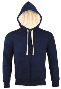 Veste zippée capuche Sherpa