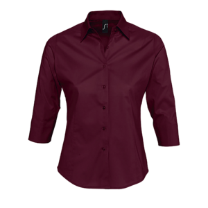 CHEMISE FEMME STRETCH MANCHES 3/4 EFFECT
