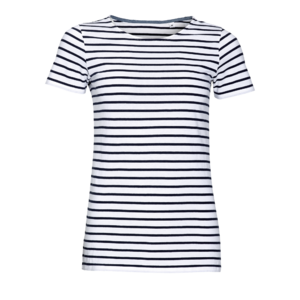 TEE-SHIRT FEMME COL ROND RAYÉ MILES WOMEN