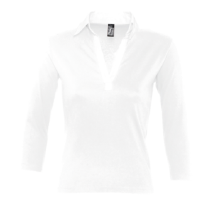 POLO RUGBY BICOLORE  FEMME MANCHES 3/4 PANACH