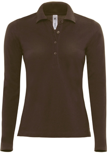 POLO FEMME SAFRAN MANCHES LONGUES