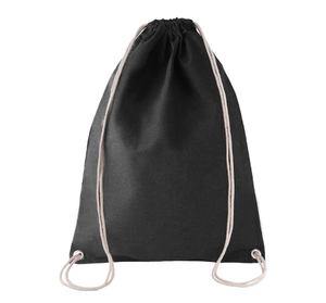 SAC À DOS EN COTON AVEC CORDELETTES