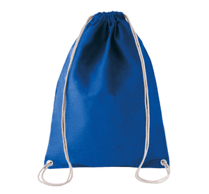 SAC À DOS EN COTON AVEC CORDELETTES