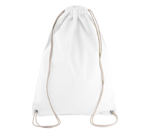 SAC À DOS EN COTON AVEC CORDELETTES