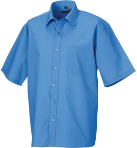 CHEMISE HOMME POPELINE POLYCOTON MANCHES COURTES