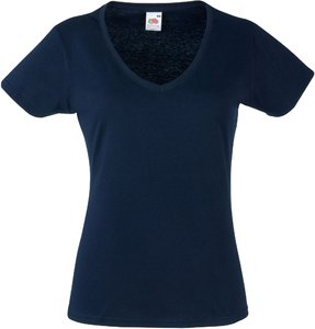 T-SHIRT FEMME COL V VALUEWEIGHT (61-398-0)