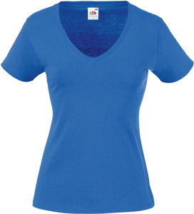 T-SHIRT FEMME COL V VALUEWEIGHT (61-398-0)
