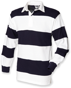 SEWN STRIPE LSL RUGBY SHIRT_Polo rugby rayures manches longues