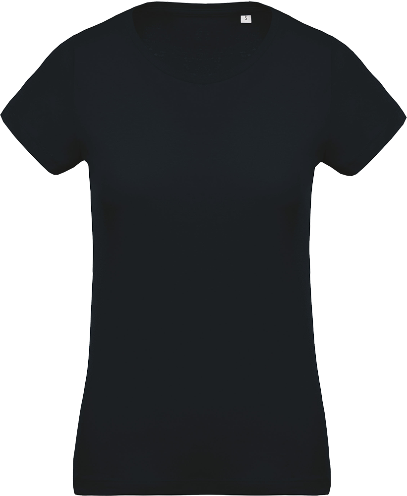 T-shirt coton BIO col rond femme