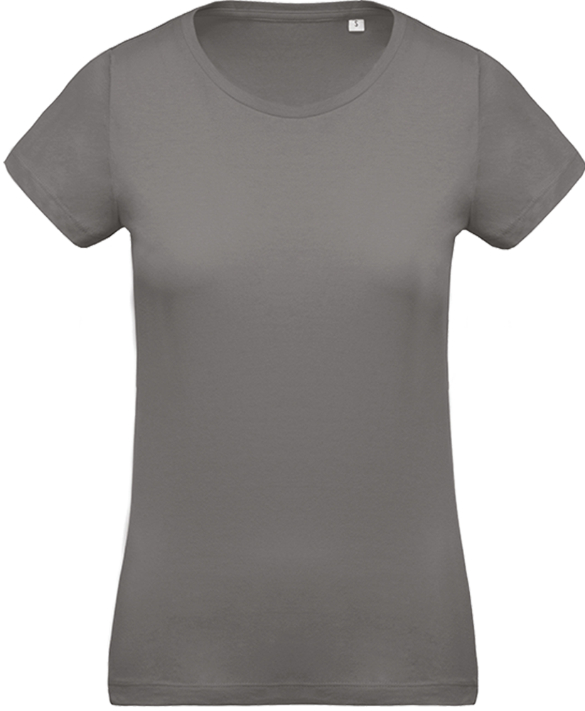 T-shirt coton BIO col rond femme