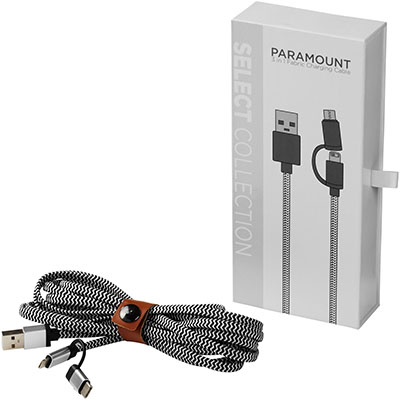 Câble de charge Paramount 3-en-1 en tissu
