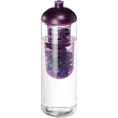 Bouteille et infuseur H2O Vibe 850 ml avec couvercle dôme